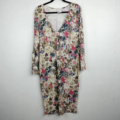 $32.90 • Buy Asos Curve Plus Size 20/Fit 18-20 Bodycon Dress Long Sleeve Multicolor Gorgeous