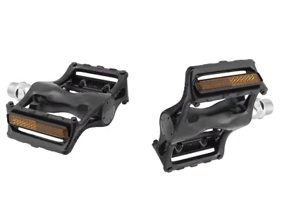MKS Seahorse Alloy Pedals W/ Reflectors Black Road Touring Japan NEW In Box • $29.99