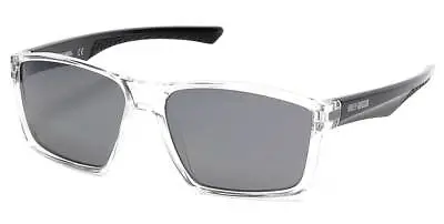 Harley-Davidson Men's Geometric Plastic Sunglasses Crystal Frame/Smoke Lenses • $22.95