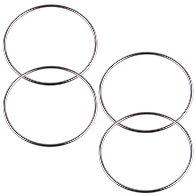 £5.52 • Buy 4 Chinese Linking Rings Classic Magic Metal Ring Link Trick Stage Or Close Up Al