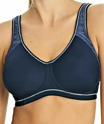 Freya Sports Bra Active Sonic Blue Size 30G Underwired Padded Racer Back 4892 • £22.89