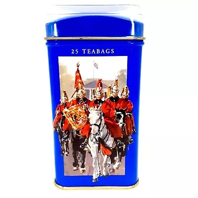 English Breakfast Tea Tin Coin Bank Piggy Bank Beefeaters Scotland Yard Design • $6.99