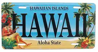 Hawaiian Vintage Hula Girl Hawaii Novelty License Plate Island Decor Tiki Bar NB • $16.84