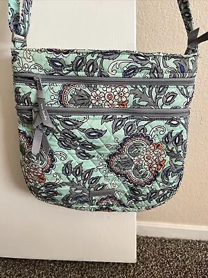 Vera Bradley Crossbody Purse Fan Flowers Floral • $18