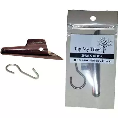 Tap My Trees Maple Sugaring Stainless Steel 7/16 In. Spile & Hook TMT02145 Tap • $10.24