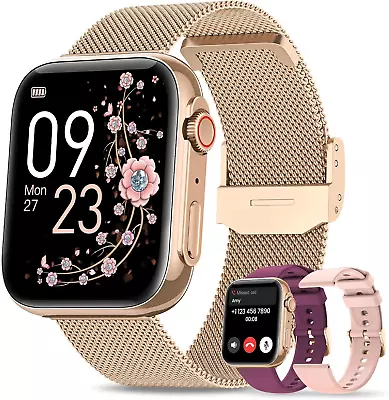 Smart Watches For Women 1.91  HD Fitness Tracker Watch With Blood Pressure/Hear • $74.88
