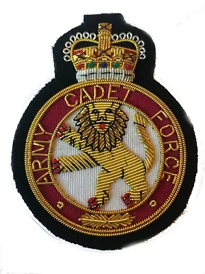 £11 • Buy ACF Army Cadet Force Military Blazer Badge Wire Bullion