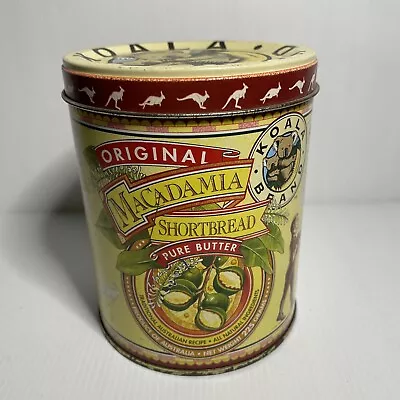 Vintage Koala Brand Original Macadamia Shortbread Tin 225gr Excellent Graphics • $9.90