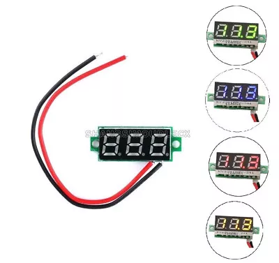 0.28   Two Wire LCD Mini Digital DC Voltmeter Gauge Voltage Detector NEW • $1.07