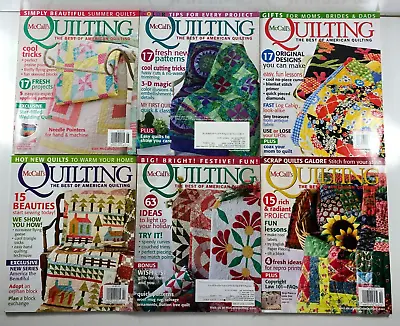 McCall's Quilting-The Best Of American Quilting-Lot Of 6 Magazines-2010-2011 • $22.99