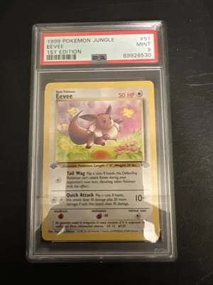 $50.95 • Buy 1999 Pokémon Jungle Eevee 1st Edition PSA 9