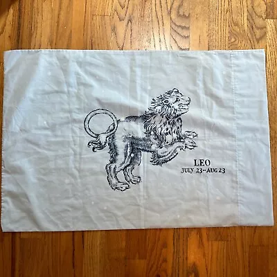 Vintage Astrology Zodiac Design Springmaid Leo Pillowcase • $21.95