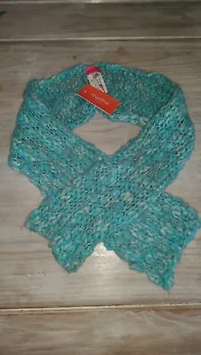 £6.99 • Buy New Marese Designer Turquoise Super Soft Knit Scarf Girls Onesize BNWT Rrp£14.99