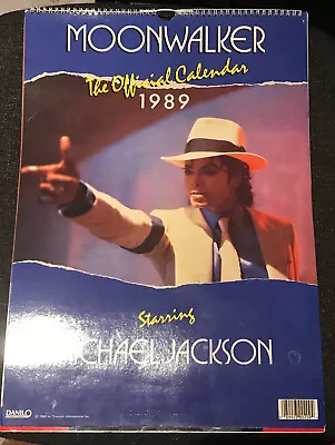 MICHAEL JACKSON 1989 Official Moonwalker CALENDAR Danilo EXCELLENT Condition • $23.63