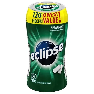 Eclipse Sugar Free Gum Spearmint 120 Ct • $11.45