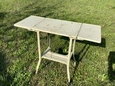 $99.90 • Buy Vintage Drop-Leaf Typewriter Table Table Desk  Steel Mid Century Modern Retro