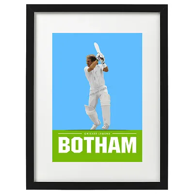 Ian Botham Cricket Art Print - Poster • £9.99