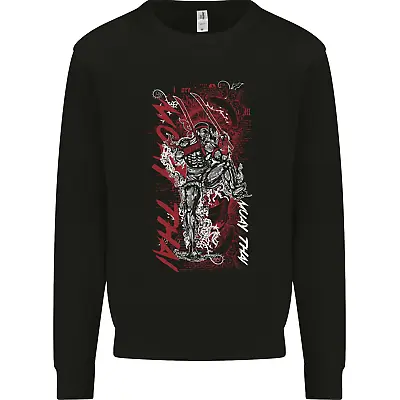 Muay Thai Fighter Warrior MMA Martial Arts Mens Sweatshirt Jumper • $20.19