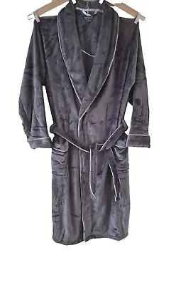 PAUL HOPKINS MENS Dressing Gown Fleece Bathrobe  Lounge Quality SIZE XL • £19.92