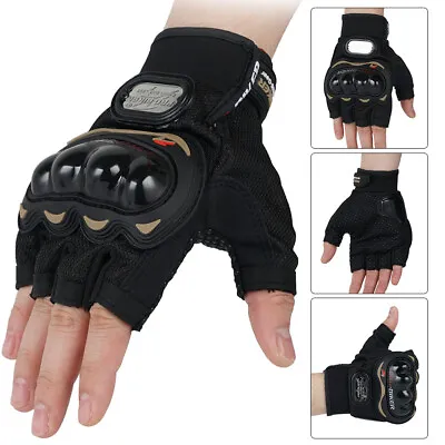 Motorcycle Gloves Half Finger Touchscreen Glove For Men Women BMX ATV MTB Riding • $10.76