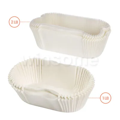 Non Stick 1lb 2lb 40Pack Set Loaf Tin Liners Paper Cake Tins Baking Grease Proof • £8.39