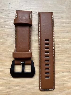 Hirsch Calf Leather S-SY1 Watch Strap 24 Mm SLG2 SCRATCH RESISTANT Brown • £14