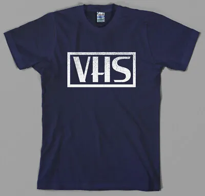 Retro VHS Video Home System Shirt Logo Vcr Cassette Tape Recorder 80s 90s • $10.95