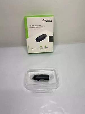 Belkin 1 Port 5V 18W USB-C Car Fast Charger/Charging IPhone/Samsung Black #195 • $19.99