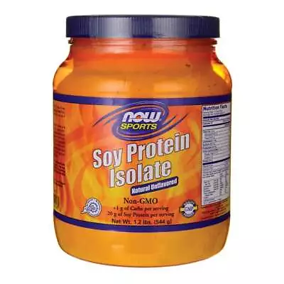 NOW Foods Soy Protein Isolate - Natural Unflavored 1.2 Lbs Pwdr • $24.69