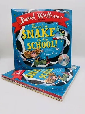 David Walliams Picture Book Set. 4 Book Set With CD's! • £11.99