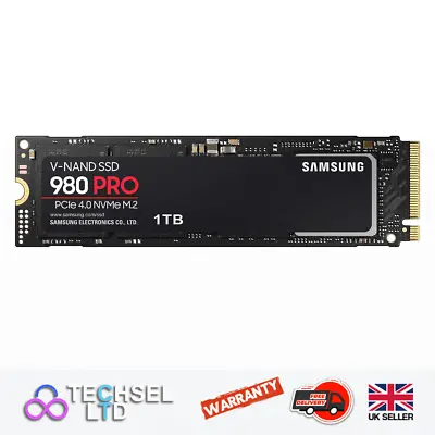 £64.99 • Buy Samsung 980 PRO 1TB SSD M.2-2280 PCIe 4.0 X4 NVMe Solid State Drive MZ-V8P2T0BW
