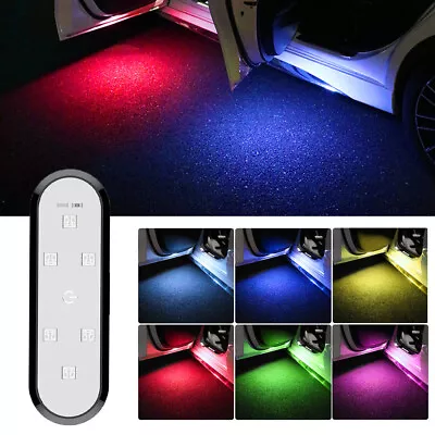 1Pc USB LED Light Car Door Decor Colorful Wireless Magnetic Lamp Vehicle Parts • $15.05
