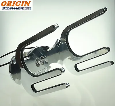 ORIGIN Bat Kneeboard Wakeboard Tower Combo Rack Shinning Polished 5 Yr Warranty • $246.38