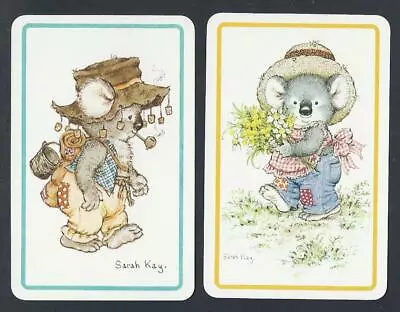 $2.50 • Buy #800.344 Vintage Swap Card -NEAR MINT Pair- GENUINE Sarah Kay Blinky Bill Koalas