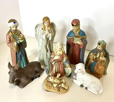 Porcelain Bisque Christmas Nativity Set 8 Pieces Midwest Of Cannon Falls • $59.99