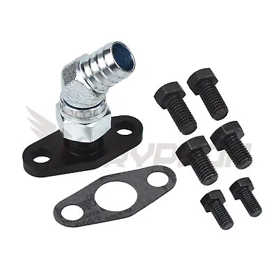 45 Degree Turbo Oil Drain Return Flange Kit T67-25G TE06H TD07S TD08 T88H T78 • $69.58