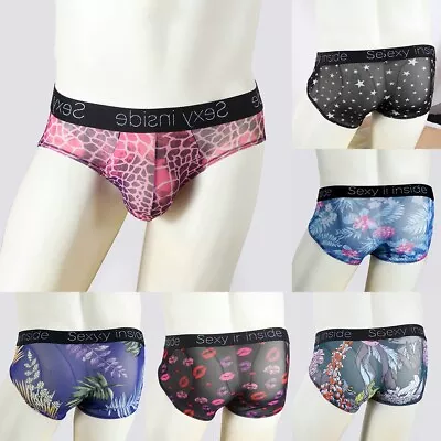 Fashion Mens Briefs Underwear Sexy Shorts Underpants Bulge Pouch Knickers • £6.16