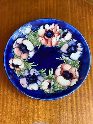 Large William Moorcroft Rare Poppy Shallow Bowl 1918-26 • $575