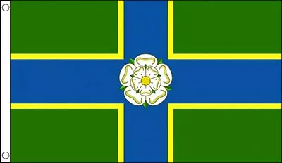 NORTH RIDING Of YORKSHIRE FLAG 5' X 3' English England County White Rose Flags • £6