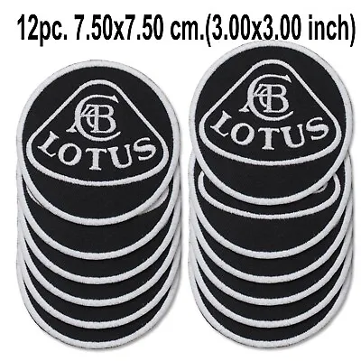 12 Pc. Lotus Logo Emblem Auto Motor Embroidery Iron On Patch Badge • £11.88