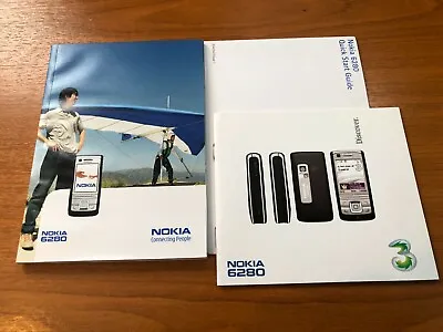 Genuine NOKIA 6280 Mobile Phone Original User Manuals / Guides - Retro Vintage • £6.95