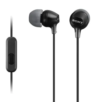 £7.25 • Buy Sony MDR-EX15AP In-Ear Wired Headphones - Black