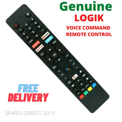 £14.70 • Buy *NEW* Genuine Logik L43AUE21 Voice TV Remote Control