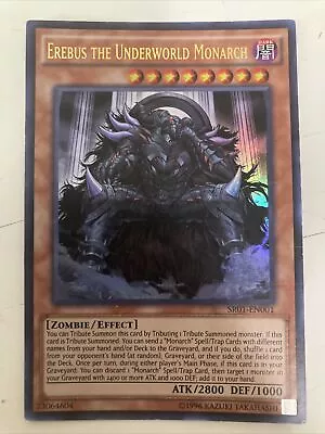 Yu-Gi-Oh! TCG Erebus The Underworld Monarch Structure Deck: Emperor Of Darkness • $2.92