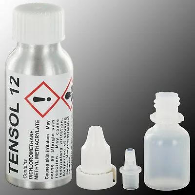 TENSOL 12 Acrylic Adhesive 50ml Bottle/Perspex Bonding Glue Cement • £8.29