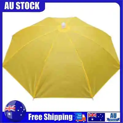 $9.69 • Buy Fishing Umbrella Hat Foldable Outdoor Sun Shade Waterproof Anti-Rain Headwear AU