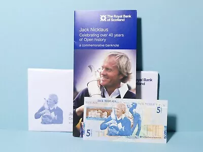 2005 Golden Bear Jack Nicklaus 40 Years Of Open Scottish £5 Banknote #BN2(2) • £32.50