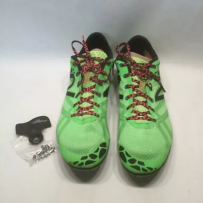 NEW BALANCE Silent Hunter Lime Green Leopard Men Track Shoe Sz 10.5 MMD500G3 • $12.44