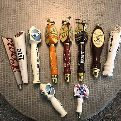 $77 • Buy Tap Handle Lot Of 10 Used-Yuengling-Miller Lite-Coors Lt-Blue Moon-PBR
