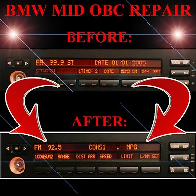 BMW E38 740i 740il 750i 750il MID RADIO STEREO LCD Screen Display Pixel REPAIR • $99